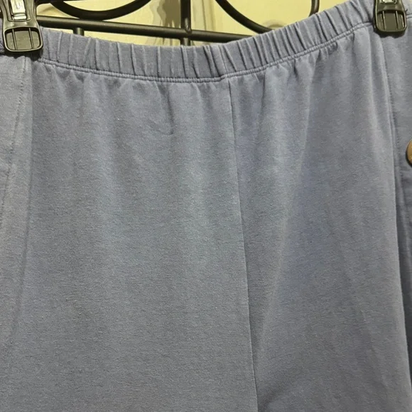 Soft Surroundings Slate Blue Pants with Button Details - Picture 6 of 8